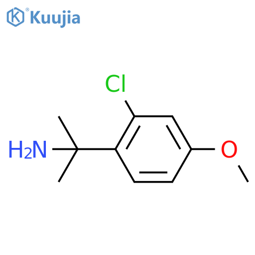 2-(2-chloro-4-methoxyphenyl)propan-2-amine structure