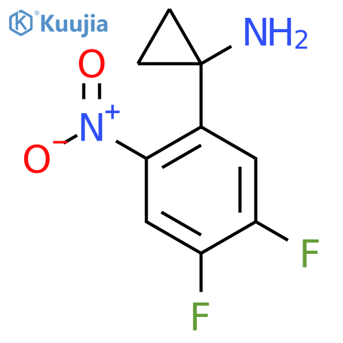1-(4,5-difluoro-2-nitrophenyl)cyclopropan-1-amine structure
