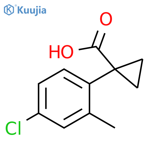 1-(4-chloro-2-methylphenyl)cyclopropane-1-carboxylic acid structure