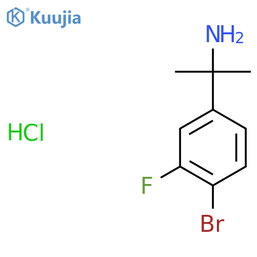 2-(4-bromo-3-fluorophenyl)propan-2-amine structure