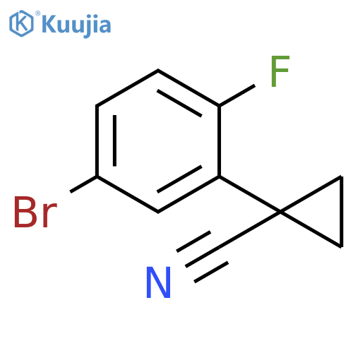 1-(5-bromo-2-fluorophenyl)cyclopropane-1-carbonitrile structure