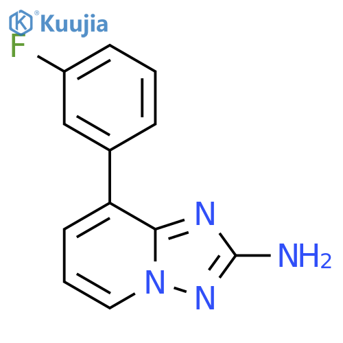 8-(3-Fluorophenyl)-[1,2,4]triazolo[1,5-a]pyridin-2-ylamine structure