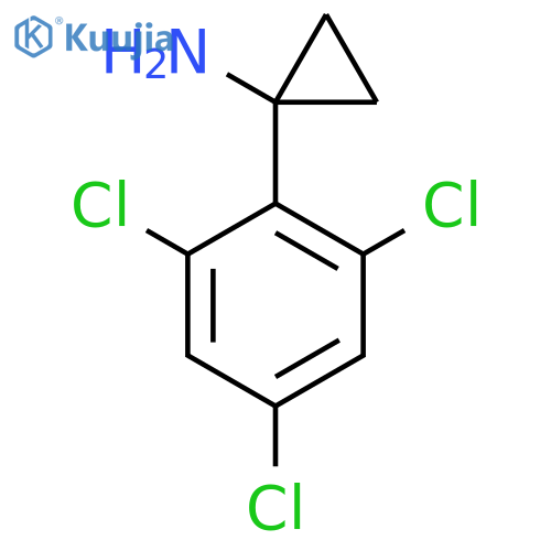 1-(2,4,6-trichlorophenyl)cyclopropan-1-amine structure