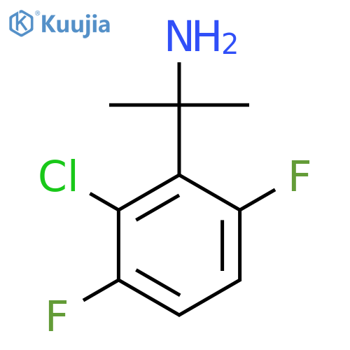 2-(2-chloro-3,6-difluorophenyl)propan-2-amine structure