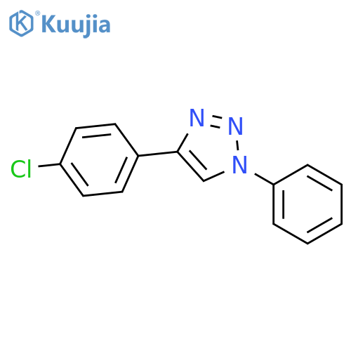 1H-1,2,3-Triazole, 4-(4-chlorophenyl)-1-phenyl- structure