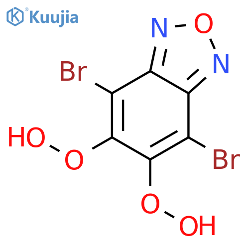 4,7-Dibromo-5,6-dihydroperoxybenzo[c][1,2,5]oxadiazole structure