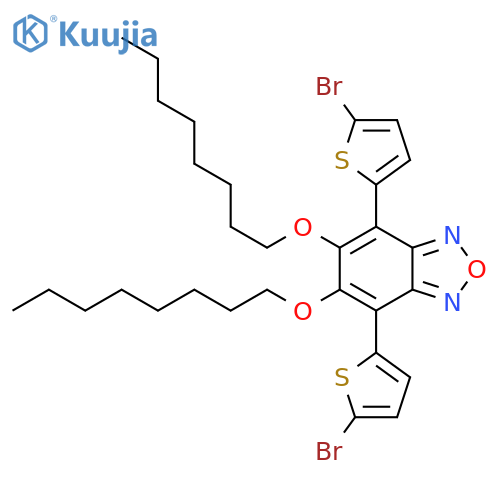 2,1,3-Benzoxadiazole, 4,7-bis(5-bromo-2-thienyl)-5,6-bis(octyloxy)- structure