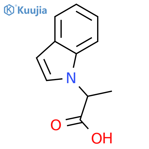 2-(1H-indol-1-yl)propanoic acid structure