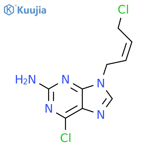 9H-Purin-2-amine, 6-chloro-9-(4-chloro-2-butenyl)-, (Z)- (9CI) structure