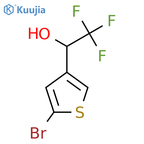 1-(5-bromothiophen-3-yl)-2,2,2-trifluoroethan-1-ol structure
