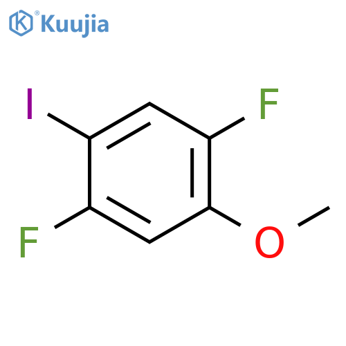 1,4-Difluoro-2-iodo-5-methoxybenzene structure