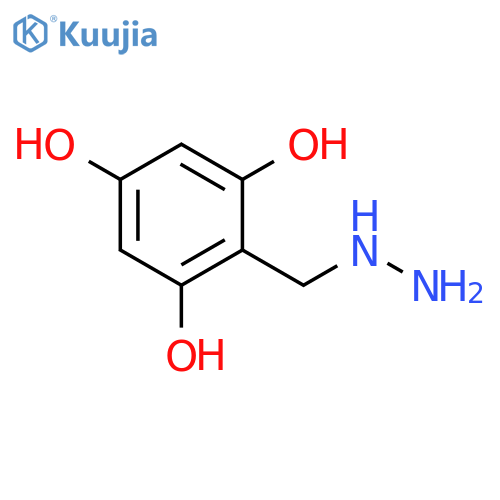 2-(hydrazinylmethyl)benzene-1,3,5-triol structure