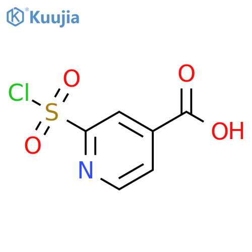 2-(chlorosulfonyl)pyridine-4-carboxylic acid structure