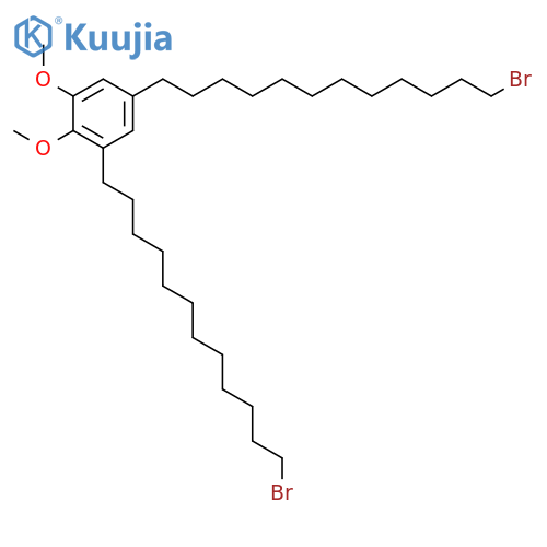 Benzene, 1,5-bis(12-bromododecyl)-2,3-dimethoxy- structure