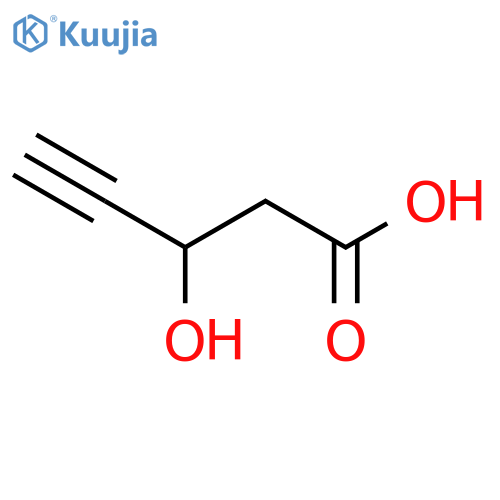3-hydroxypent-4-ynoic acid structure