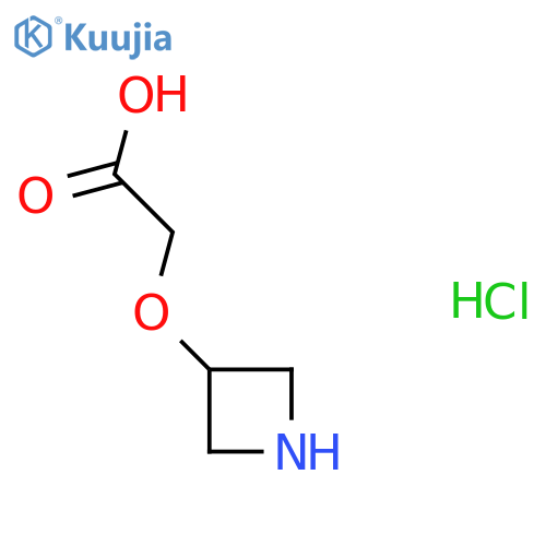 2-(Azetidin-3-yloxy)acetic acid hydrochloride structure
