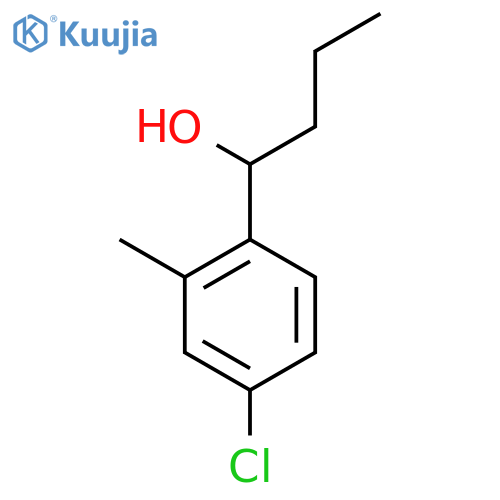 1-(4-chloro-2-methylphenyl)butan-1-ol structure