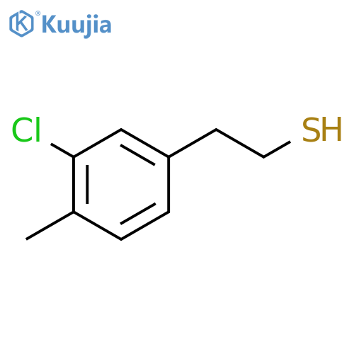 2-(3-chloro-4-methylphenyl)ethane-1-thiol structure