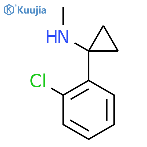 1-(2-chlorophenyl)-N-methylcyclopropan-1-amine structure