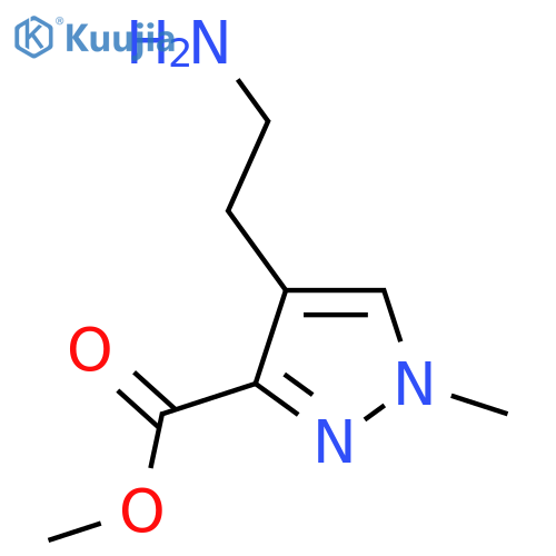 methyl 4-(2-aminoethyl)-1-methyl-1H-pyrazole-3-carboxylate structure