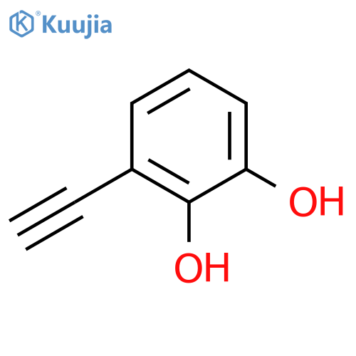 3-ethynylbenzene-1,2-diol structure