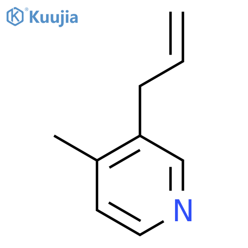 4-Methyl-3-(prop-2-en-1-yl)pyridine structure