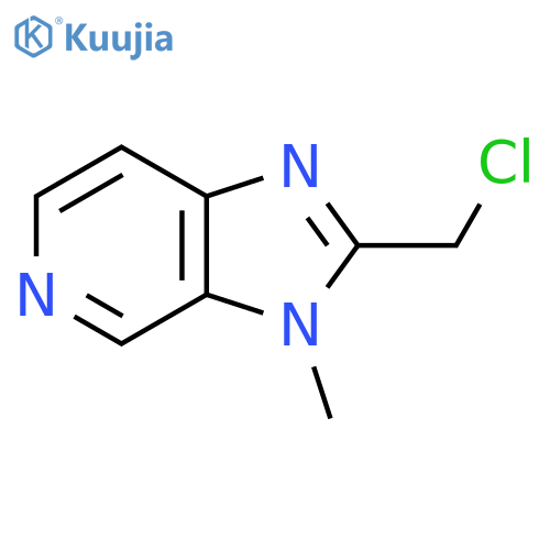 3H-Imidazo[4,5-c]pyridine, 2-(chloromethyl)-3-methyl- structure