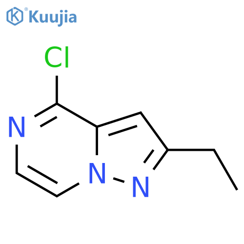 Pyrazolo[1,5-a]pyrazine, 4-chloro-2-ethyl- structure