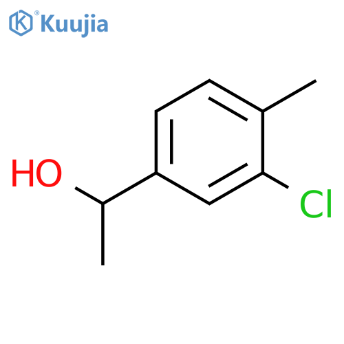 1-(3-chloro-4-methylphenyl)ethanol structure