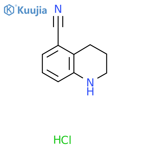 1,2,3,4-Tetrahydroquinoline-5-carbonitrile hydrochloride structure