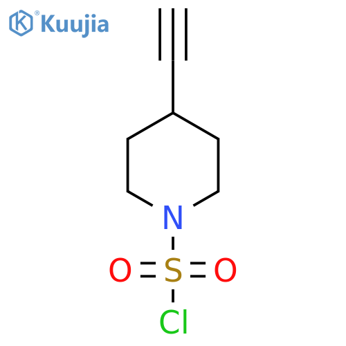 4-Ethynylpiperidine-1-sulfonyl chloride structure