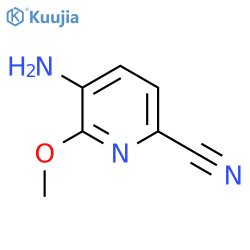 5-amino-6-methoxypyridine-2-carbonitrile structure