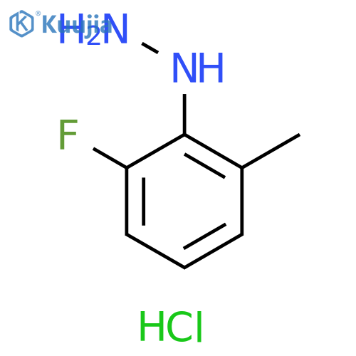 (2-fluoro-6-methylphenyl)hydrazine hydrochloride structure