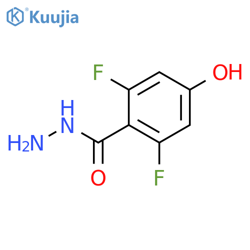 2,6-Difluoro-4-hydroxybenzohydrazide structure