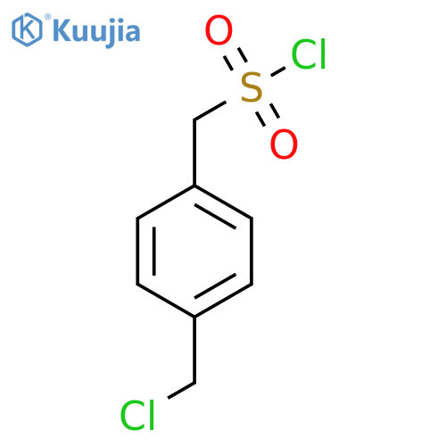 (4-(Chloromethyl)phenyl)methanesulfonyl Chloride structure