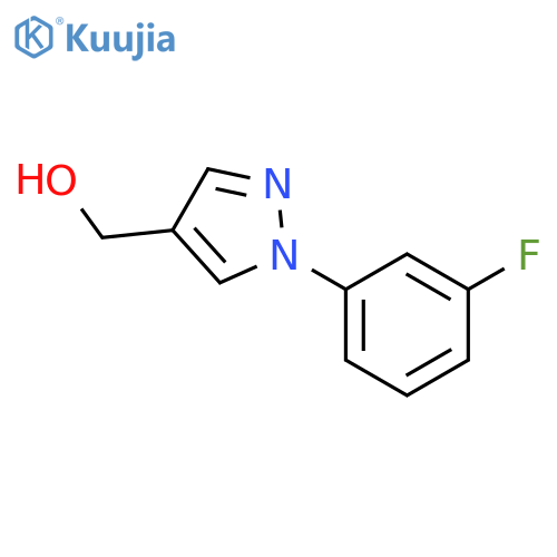 (1-(3-Fluorophenyl)-1H-pyrazol-4-yl)methanol structure