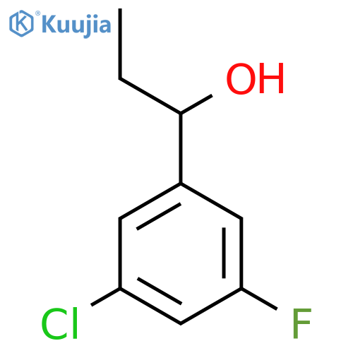 1-(3-Chloro-5-fluorophenyl)-1-propanol structure