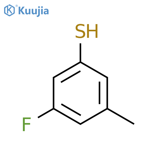 3-fluoro-5-methylbenzene-1-thiol structure