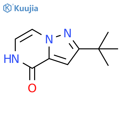 2-tert-butylpyrazolo[1,5-a]pyrazin-4-ol structure