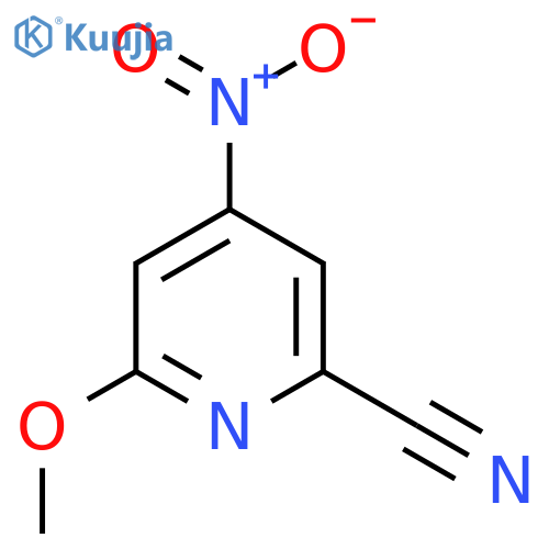 6-Methoxy-4-nitropicolinonitrile structure