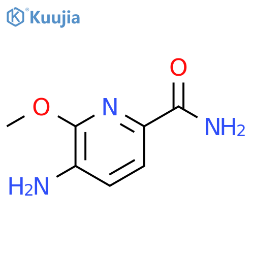 5-amino-6-methoxypyridine-2-carboxamide structure
