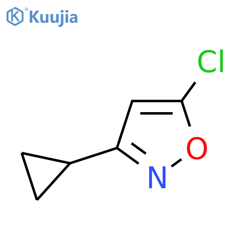 5-Chloro-3-cyclopropyl-1,2-oxazole structure