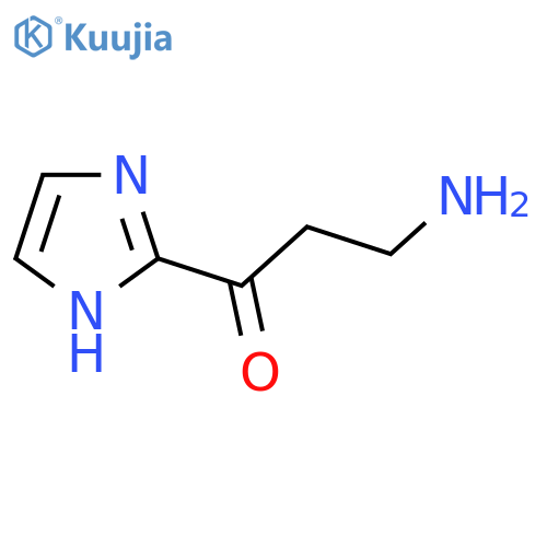 3-amino-1-(1H-imidazol-2-yl)propan-1-one structure