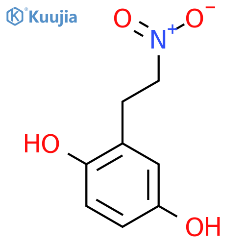 2-(2-nitroethyl)benzene-1,4-diol structure