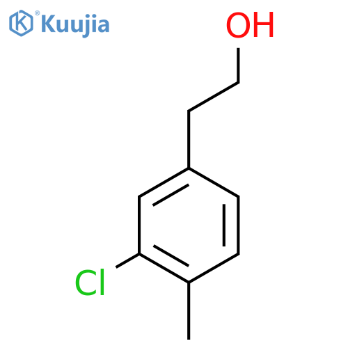 2-(3-chloro-4-methylphenyl)ethan-1-ol structure