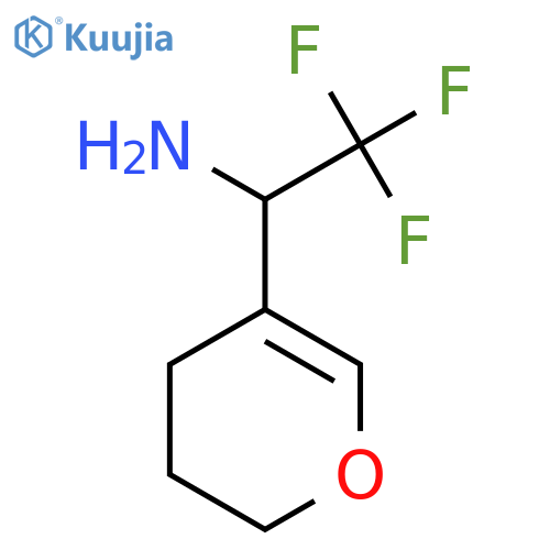 1-(3,4-dihydro-2H-pyran-5-yl)-2,2,2-trifluoroethan-1-amine structure