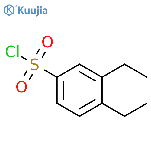 3,4-diethylbenzene-1-sulfonyl chloride structure
