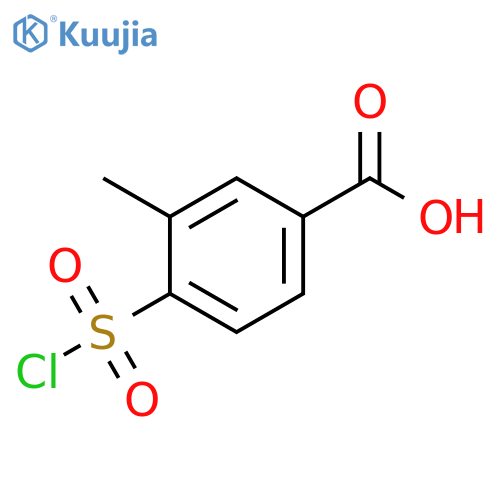 4-(chlorosulfonyl)-3-methylbenzoic acid structure