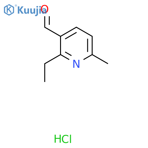 2-ethyl-6-methyl-pyridine-3-carbaldehyde;hydrochloride structure