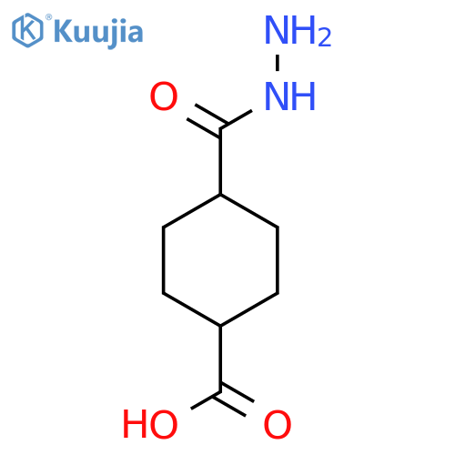 (1r,4r)-4-(Hydrazinecarbonyl)cyclohexane-1-carboxylic acid structure